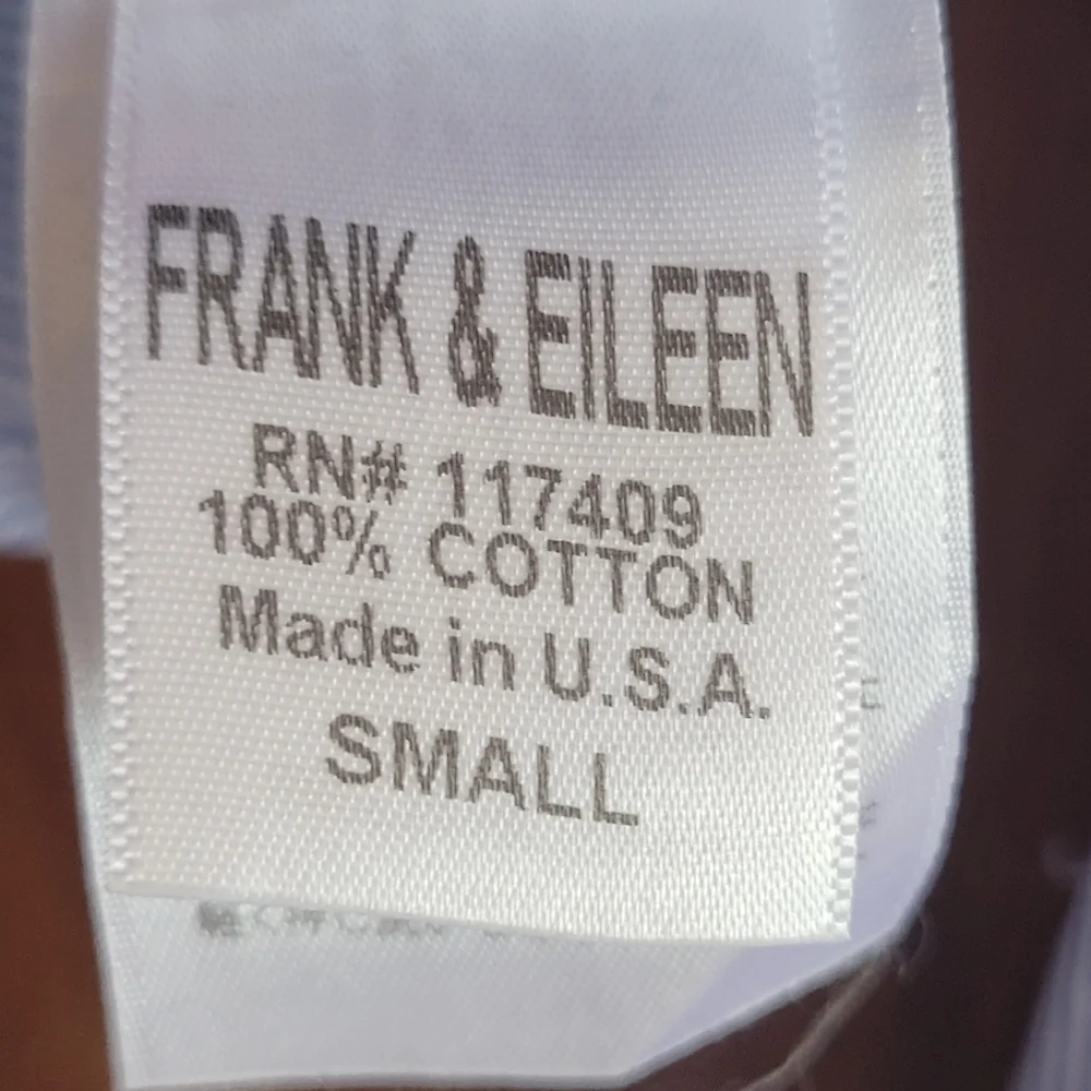 Frank & Eileen Blue Striped Blouse - Picture 5 of 6